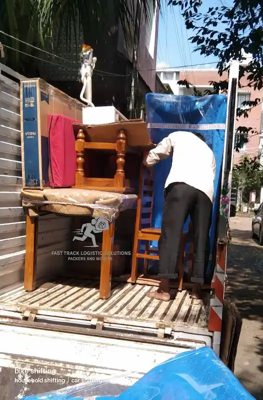 All-weather transport truck loading in Waghodiya road, Vadodara